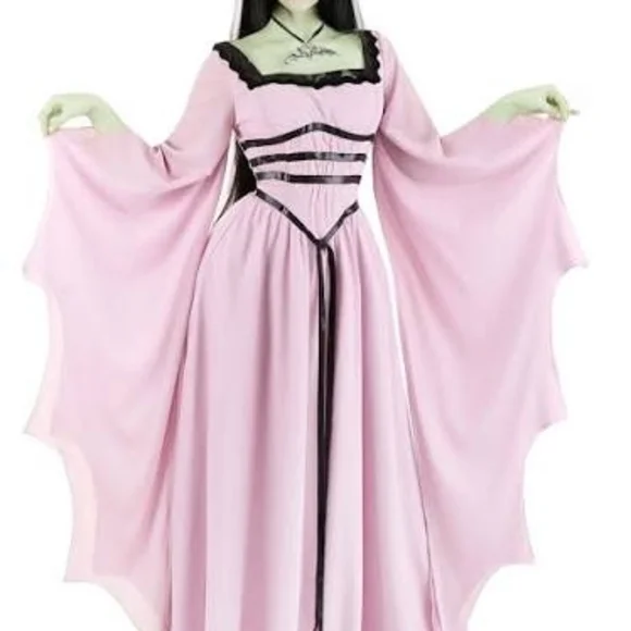 Elegant Lavender Gothic Dress - Picture 2 of 10